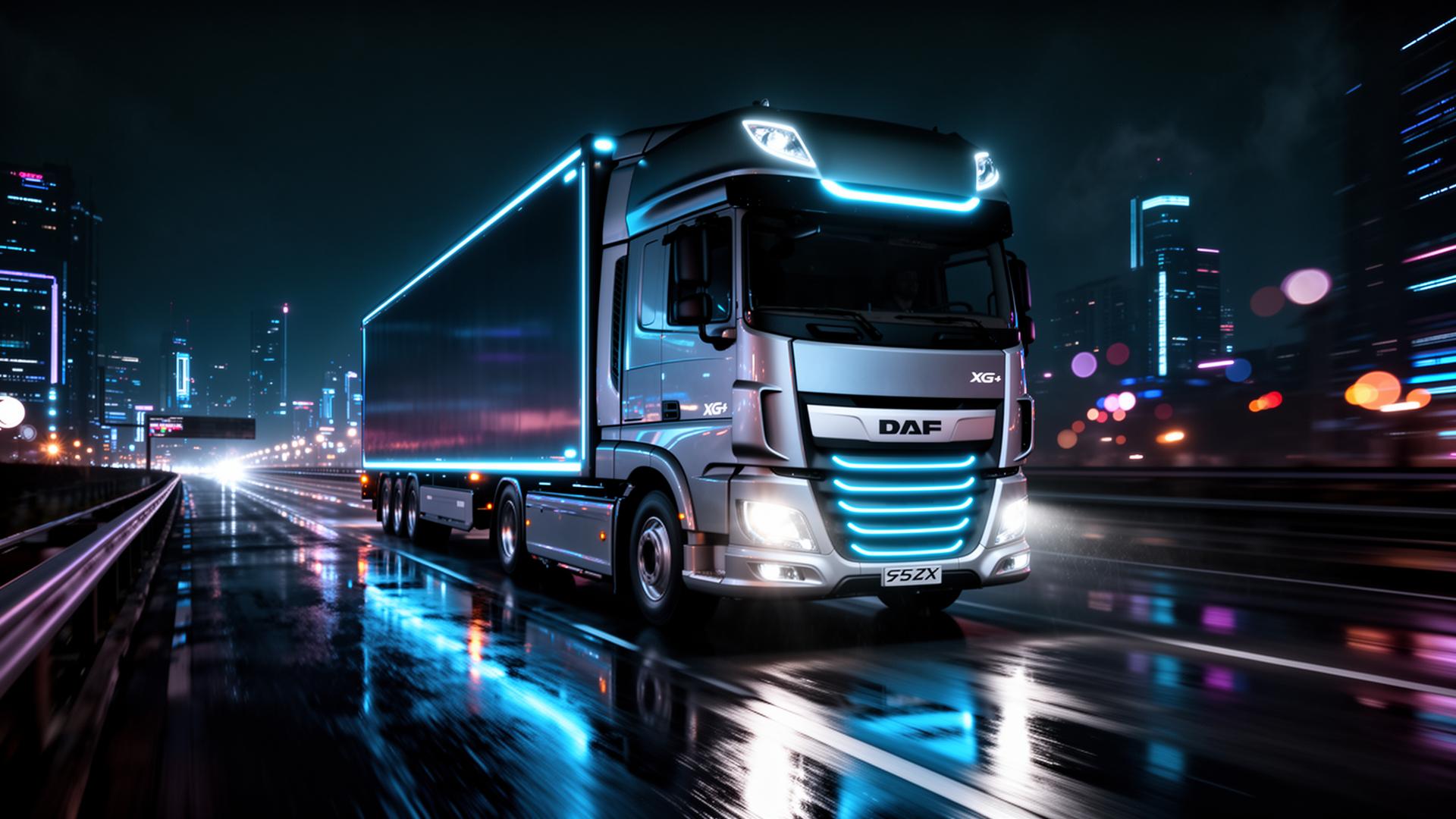 DAF XG+ τη νύχτα